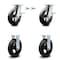 Service Caster 8 Inch Kingpinless Rubber on Steel Caster Brake & Swivel Lock 2 Rigid SCC, 2PK SCC-KP30S820-RSR-SLB-BSL-2-R-2 - alternate 1